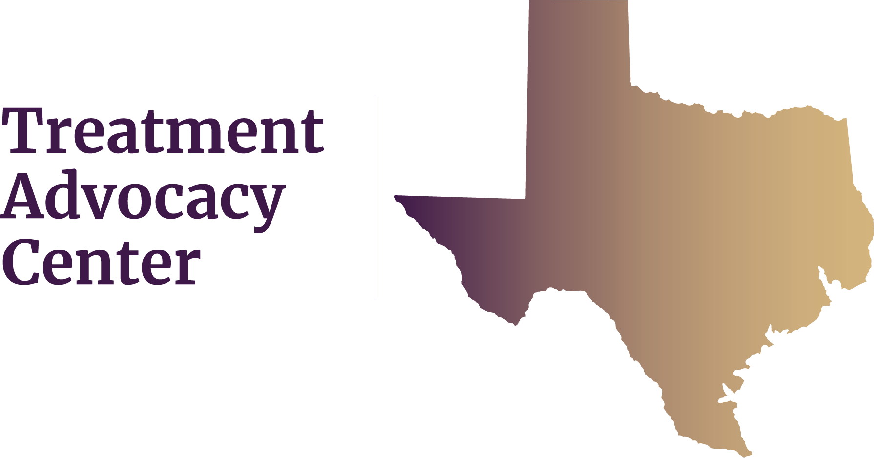State of Texas next to Treatment Advocacy Center text, symbolizing local severe mental illness data, laws, and resources